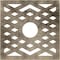 Ekena Millwork Chevron Architectural Grde PVC Pierced Ceiling Medallion, Antiqued Pale Gold, 36"OD x 9 3/8"ID x 1"P CMPP36CHAPG - alternate 1